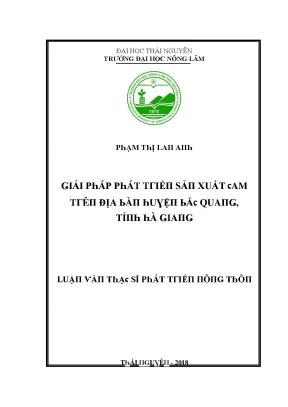 Phát Triển Sản Xuất Nông Nghiệp Tại Thái Nguyên: Nghiên
