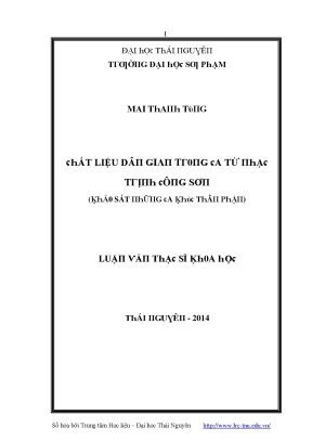 Khám Phá Tài Liệu Dân Gian Từ Đại Học Thái Nguyên
