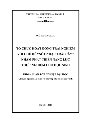 Tổ Chức Hoạt Động Trải Nghiệm "Nốt Nhạc Trái Cây" Tại 