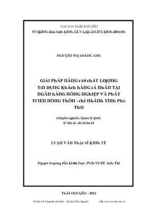Giải Pháp Quản Lý Kinh Tế Tại Đại Học Thái Nguyên
