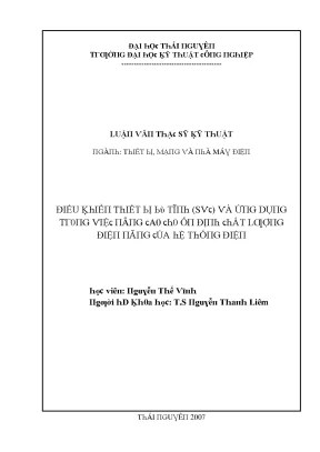 Đại học Thái Nguyên: Chương trình Kỹ thuật Điện và Điều