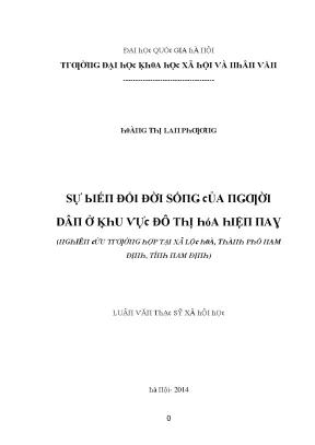 Đại học Quốc gia Hà Nội: Nghiên cứu sự biến đổi đời sống