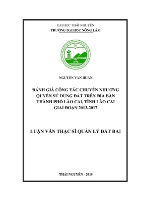 Đánh Giá Chuyển Nhượng Quyền Sử Dụng Đất Tại Lào Cai