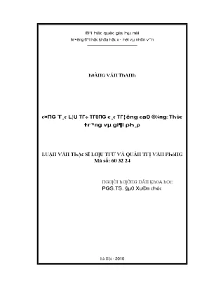 Công Tác Lưu Trữ Tại Các Trường Cao Đẳng: Thực Trạng và