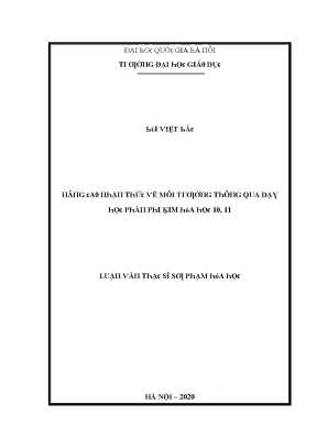 Nghiên Cứu Môi Trường Tại Đại Học Quốc Gia Hà Nội