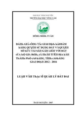Đánh Giá Giao Dịch Bảo Đảm Quyền Sử Dụng Đất Tại Cao