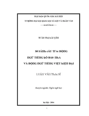 So Sánh Cấu Trúc Động Ngữ Tiếng Bồ Đào Nha và Tiếng Việt