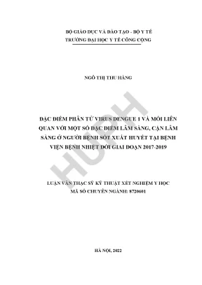 Nghiên Cứu Đặc Điểm Phân Tử Virus Dengue 1 và Mối Liên 