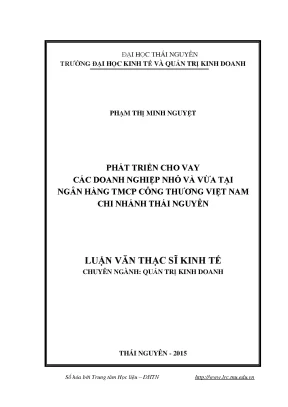 Phát Triển Cho Vay Doanh Nghiệp Nhỏ và Vừa Tại