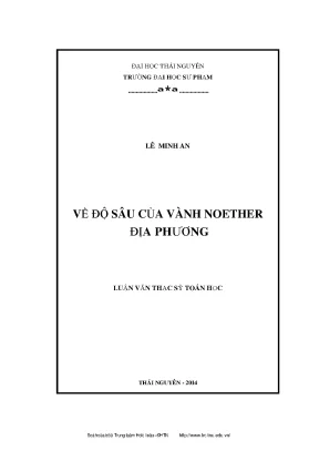 Nghiên cứu độ sâu của vành Noether địa phương