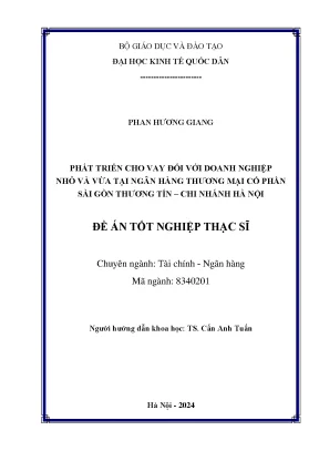 Phát Triển Cho Vay Doanh Nghiệp Nhỏ và Vừa Tại Ngân Hàng