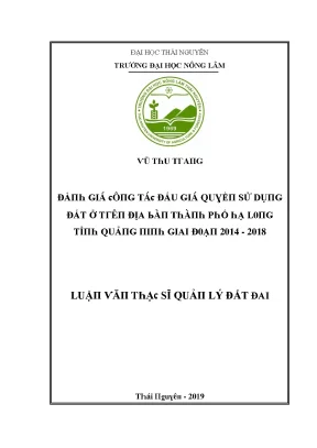 Quản lý đất đai tại Thái Nguyên: Đấu giá quyền sử dụng