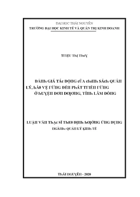 Đánh Giá Tác Động Của Quản Lý Kinh Tế Tại Trường Đại Học