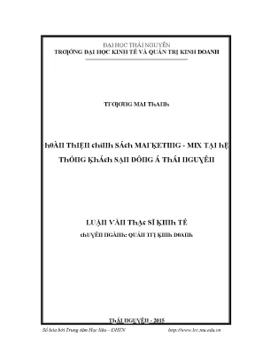 Nghiên cứu về Marketing tại Trường Đại học Kinh tế và 