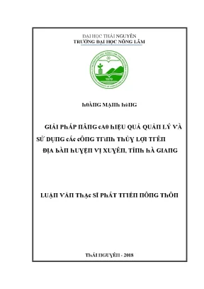 Hiệu Quả Quản Lý và Sử Dụng Tài Nguyên Địa Phương Tại 