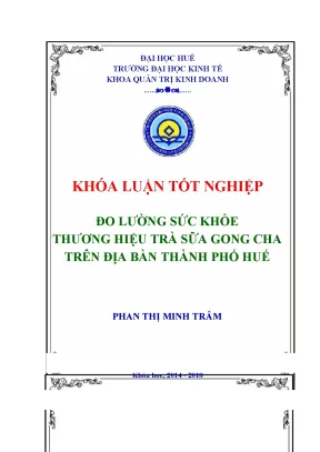 Đo Lường Sức Khỏe Thương Hiệu Trà Sữa Gong Cha Tại Thành