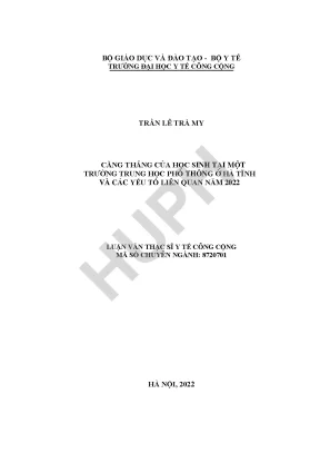 Căng thẳng học sinh trung học phổ thông ở Hà Tĩnh: Các