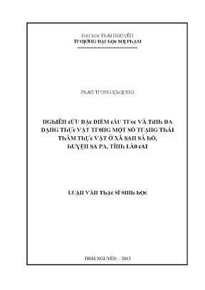 Nghiên cứu cấu trúc và đa dạng thực vật tại xã San Sả