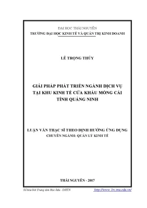 Giải pháp phát triển ngành dịch vụ tại khu kinh tế cửa