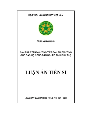 Giải pháp tiếp cận thị trường cho nông dân nghèo tỉnh