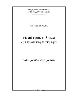 Giáo Dục và Đào Tạo Tại Trường Đại Học Vinh