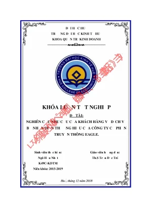 Nghiên Cứu Nhu Cầu Khách Hàng Về Dịch Vụ Nhận Diện
