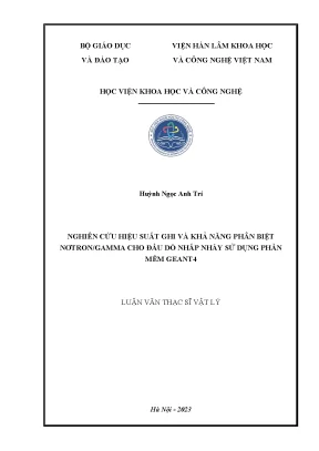Nghiên Cứu Hiệu Suất Ghi và Phân Biệt Nơtron/Gamma Sử 