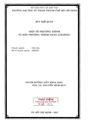 Nghiên Cứu Phương Trình Logistic và Bất Phương Trình 