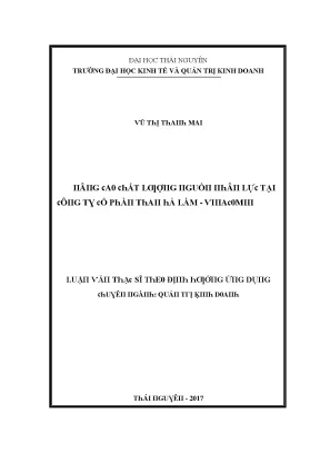 Nâng cao chất lượng nguồn nhân lực tại Công ty Cổ phần