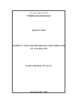 Nghiên Cứu Vật Liệu Silic Siêu Nhẹ Từ Đồng Kim Loại