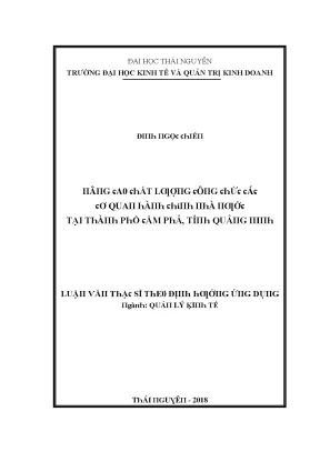 Nâng cao chất lượng công chức tại Cẩm Phả, Quảng Ninh