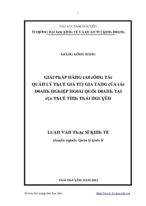 Quản lý thuế tại Đại học Thái Nguyên: Giải pháp và thực tiễn