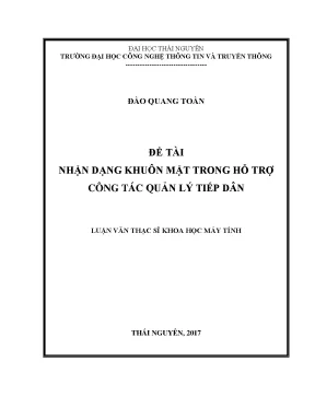 Nhận Dạng Khuôn Mặt Hỗ Trợ Quản Lý Tiếp Dân