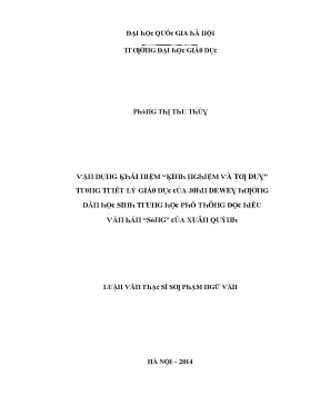 Khám Phá Lý Thuyết Giáo Dục Qua Nghiên Cứu Của John Dewey