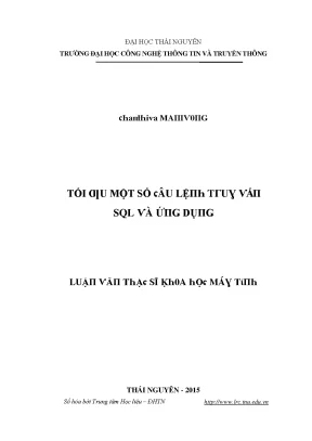Tối Ưu Hệ Thống SQL Tại Trường Đại Học Công Nghệ Thông