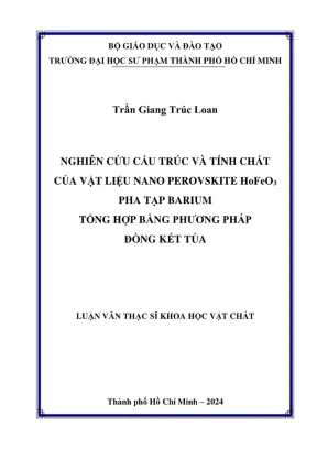 Nghiên Cứu Vật Liệu Nano Perovskite HoFeO: Phương Pháp