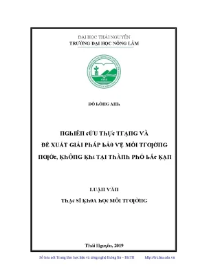 Giải pháp bảo vệ môi trường tại Thái Nguyên