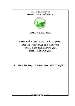 Đánh Giá Tác Động Môi Trường Tại Thị Xã Phổ Yên, Tỉnh 