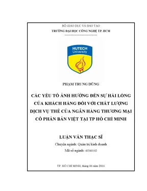 Yếu Tố Ảnh Hưởng Đến Sự Hài Lòng Của Khách Hàng Tại Ngân