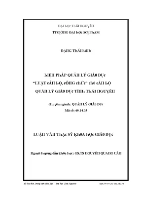 Quản lý giáo dục tại Đại học Thái Nguyên: Luật và Thực tiễn