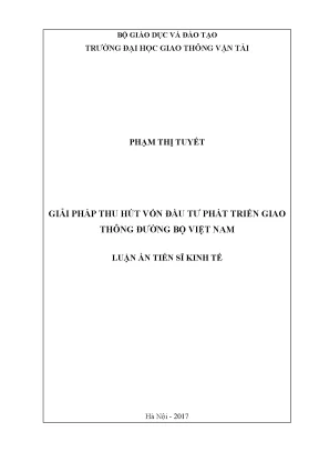Giải pháp thu hút vốn đầu tư phát triển giao thông đường