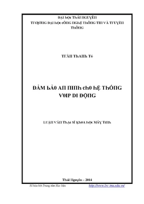 Đại học Thái Nguyên: Đảm bảo an toàn thông tin trong hệ