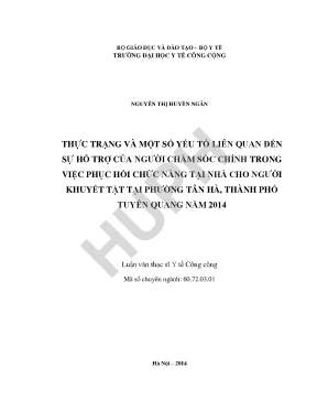 Hỗ Trợ Phục Hồi Chức Năng Tại Nhà Cho Người Khuyết Tật