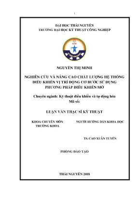 Nâng cao chất lượng hệ thống điều khiển vị trí động cơ