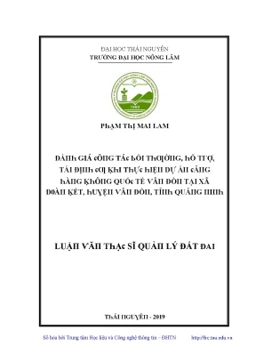 Đánh Giá Đất Đai Tại Thái Nguyên - Nghiên Cứu Từ Trường