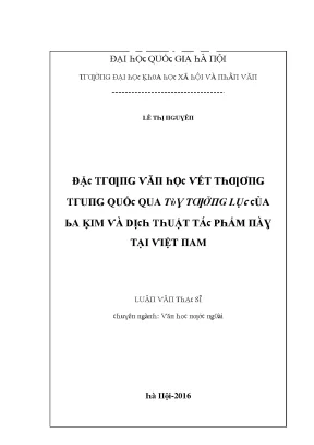 Nghiên cứu về văn học Việt Nam: Đặc điểm và giá trị