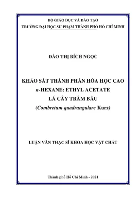 Khảo Sát Thành Phần Hóa Học Cao n-Hexane và Ethyl