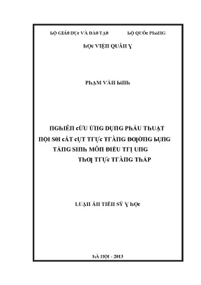 Phẫu Thuật Nội Soi: Kết Quả và Đánh Giá Hiệu Quả