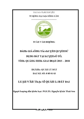 Quản lý đất đai tại huyện Ô Môn, tỉnh Cần Thơ: Thực