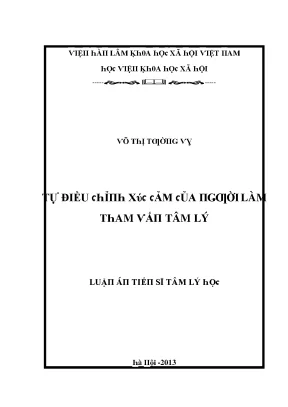 Tâm Lý và Tự Điều Chỉnh: Nghiên Cứu Về Người Làm Tham